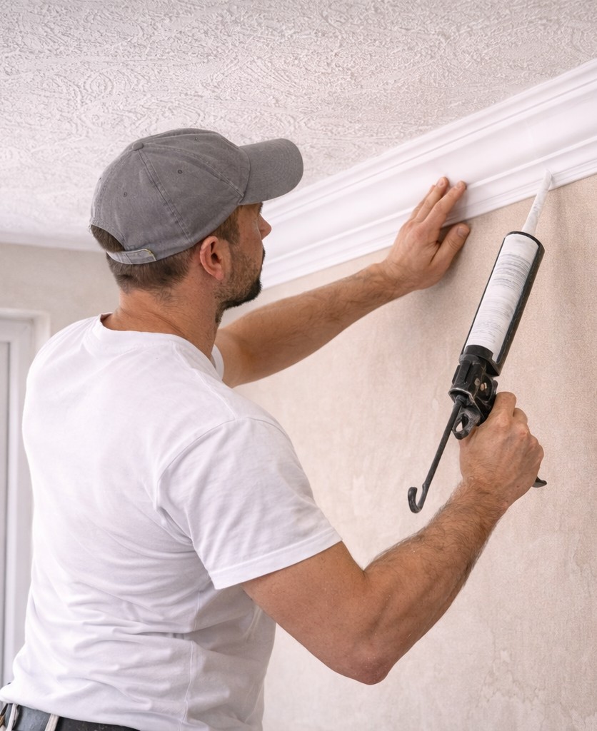 J Kershaw Plastering, Hertfordshire. Services: Coving & Decorative Finishes. Coving installation and tidy finishing touches to complete your rooms.